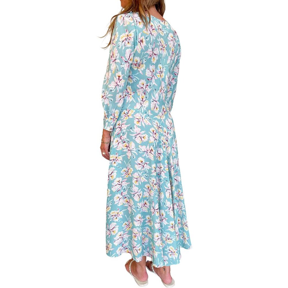 Rare SELKIE “Tropical Iris” Midi Dress – (Size S) – NWT 🌸